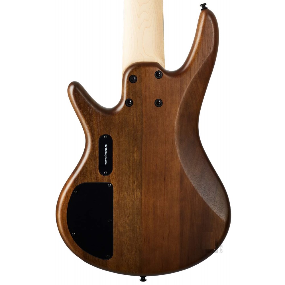 BAJO ELECTRICO IBANEZ, 5 CUERDAS, ACTIVO, COLOR CEREZA, PORO ABIERTO, CON FUNDA