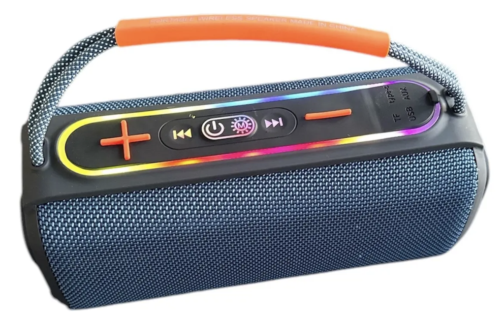 ALTAVOZ CHARGE 8, BATERIA RECARGABLE, BLUETOOTH/FM/USB/AUX/SD, 5HRS DE REPRODUCCIÓN, RGB LED