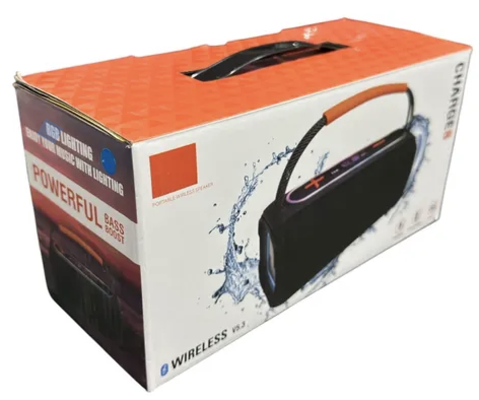 ALTAVOZ CHARGE 8, BATERIA RECARGABLE, BLUETOOTH/FM/USB/AUX/SD, 5HRS DE REPRODUCCIÓN, RGB LED