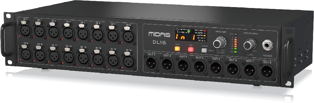STAGE BOX MIDAS, MEDUSA DIGITAL, INTERFAZ ULTRANET Y ADAT, 16 ENTRADAS XLR, 8 SALIDAS XLR