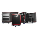 HARD CASE, RACK DE GIRA PROFESIONAL, LITE TEK, SERIE TOOLS, 4 BANDEJAS, CON RUEDAS, 16U, COLOR NEGRO CON PERFIL ROJO. (copia)