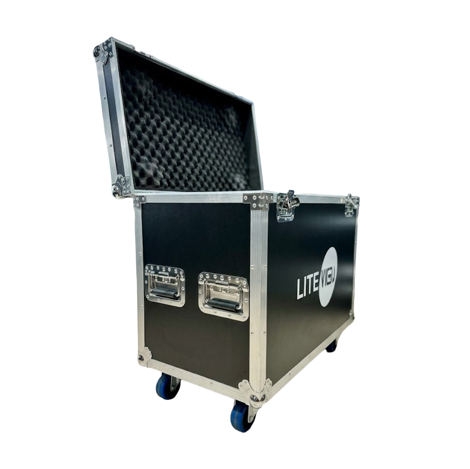 HARD CASE, CAJA DE GIRA PROFESIONAL, LITE TEK, CAJA PARA CABLES O HERRAMIENTAS, MULTI-USOS, MEDIDAS 80X60X44, CON RUEDAS, COLOR NEGRO.