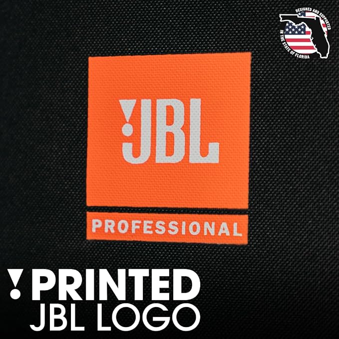 FUNDA PARA BOCINA JBL, IMPERMEABLE, ENGUATADO, COLOR NEGRO