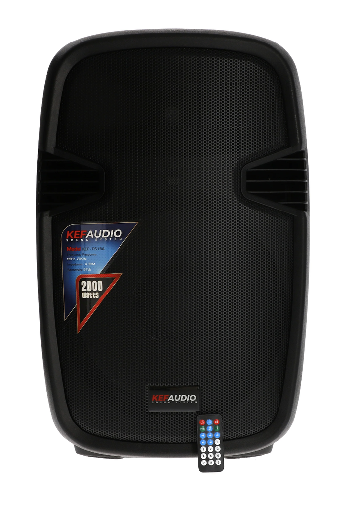 ALTAVOZ ACTIVO KEFAUDIO, 15,  150 WATS RMS, MP3/FM/BLUETOOTH/USB/SD