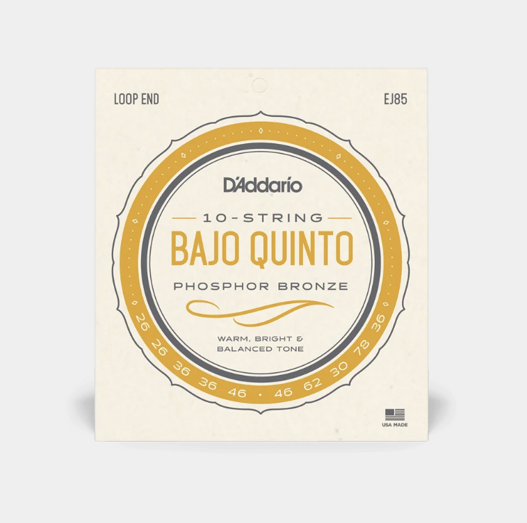 SET DE CUERDAS D'ADDARIO, PARA BAJO QUINTO, BRONCE FOSFORADO, 10 CUERDAS
