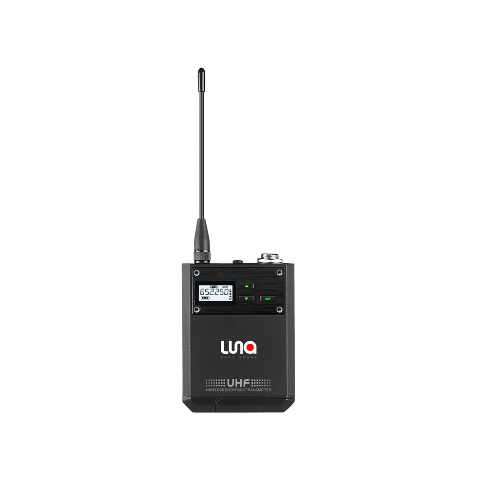 SISTEMA MICROFONO INALAMBRICO LUNA, UHF, DINAMICO, DIGITAL, DE DIADEMA, COLOR PIEL, CON RECEPTOR, 200 METROS DE ALCANCE MAXIMO, 200 FRECUENCIAS INTERCAMBIABLES.
