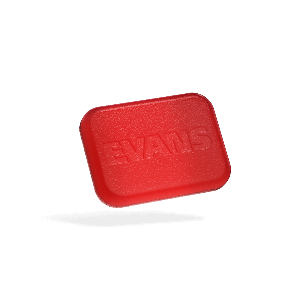 PAQUETE DE DAMPER PADS EVANS, 7 PIEZAS, COLOR ROJO