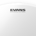 PARCHE EVANS, PARA BOMBO DE 22, DE 1 CAPA, COLOR BLANCO, TRATAMIENTO ULTRAVIOLETA