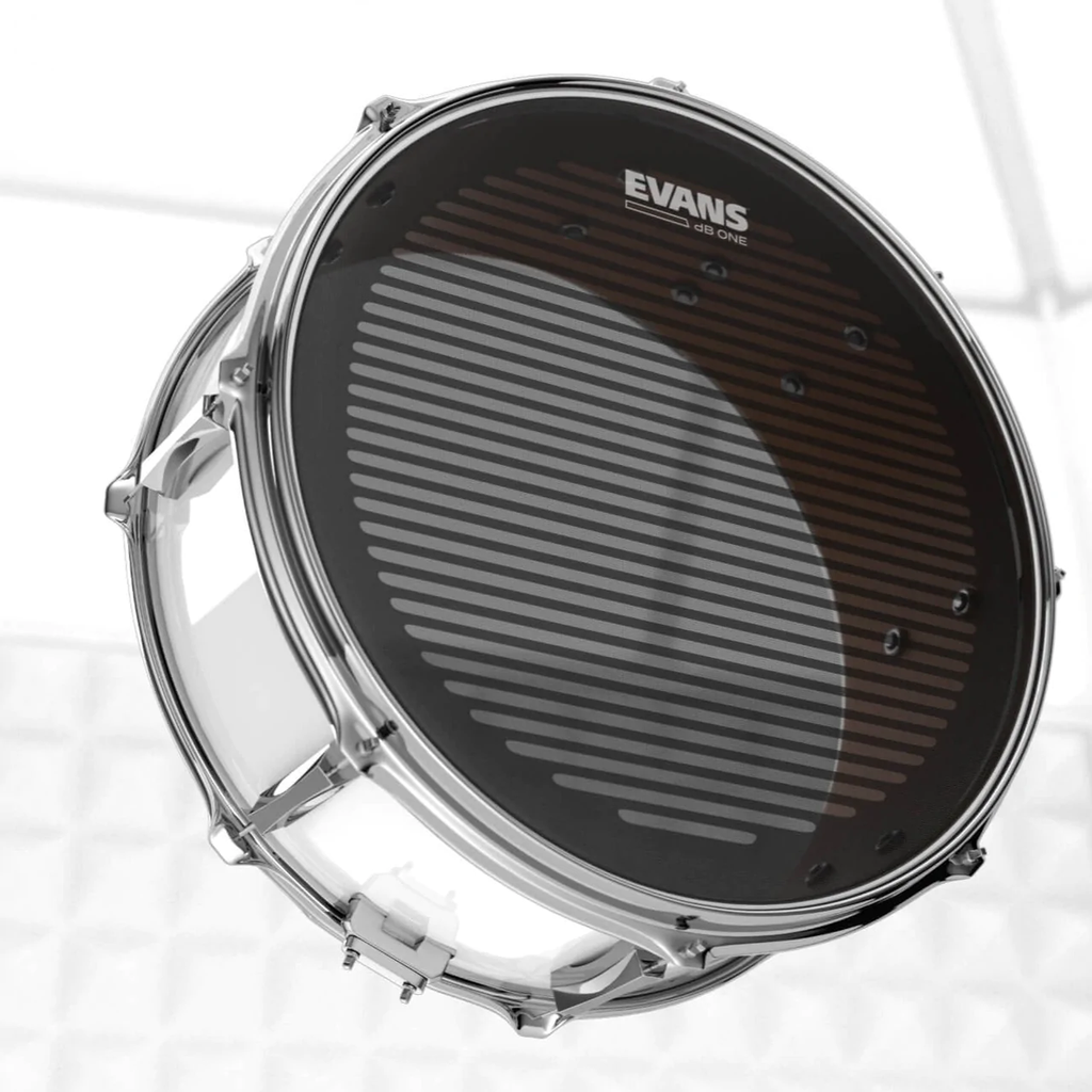 PARCHE EVANS, REDUCTOR DE SONIDO, SERIE DB ONE, PARA REDOBLANTE "14, COLOR NEGRO
