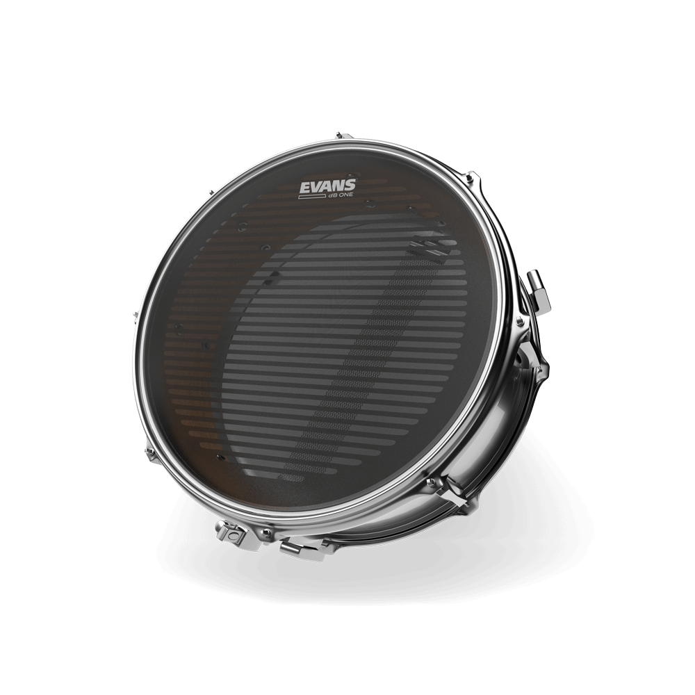 SET DE PARCHES EVANS, REDUCTOR DE SONIDO, DB ONE, 10,12, 14, 16, 22 , COLOR NEGRO