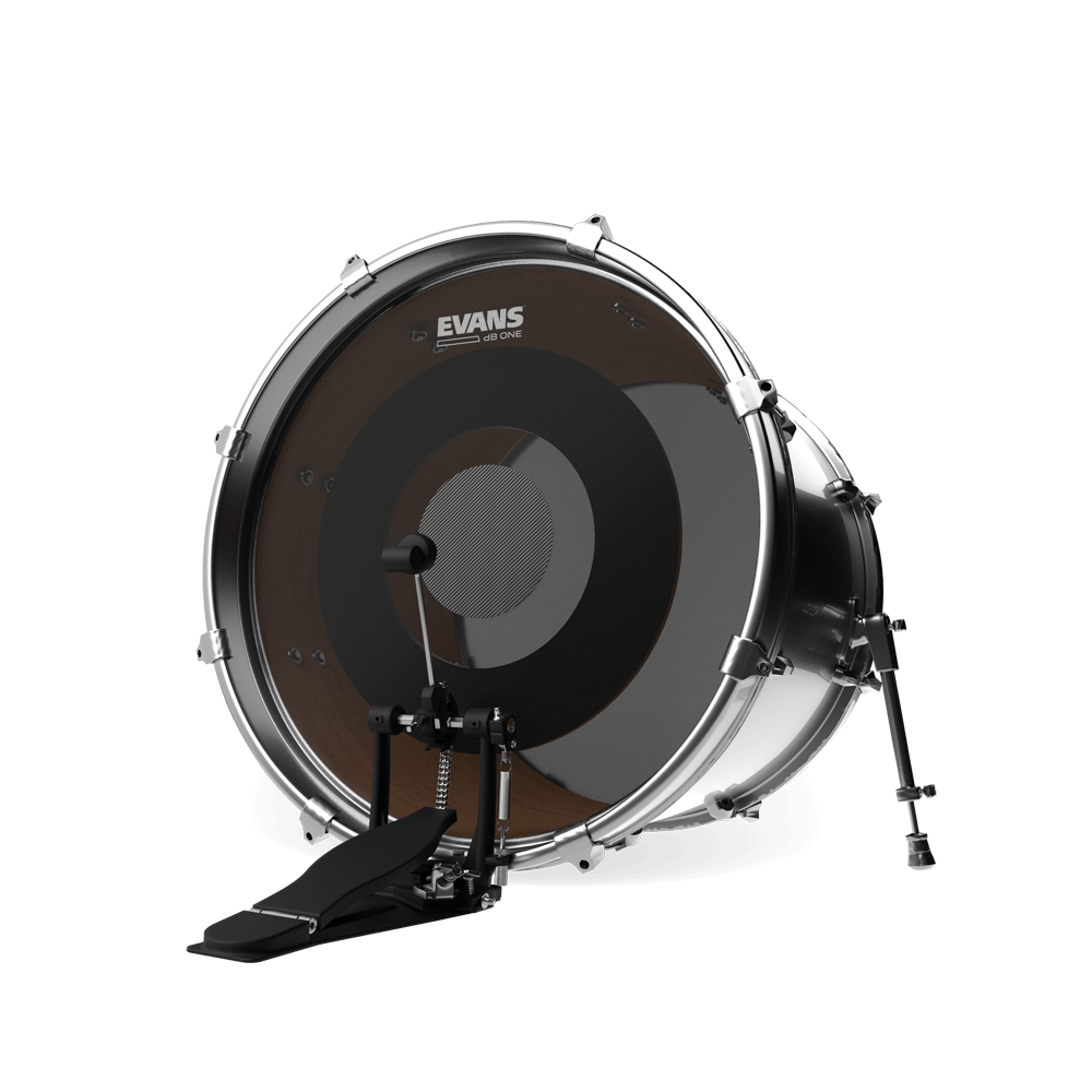 SET DE PARCHES EVANS, REDUCTOR DE SONIDO, DB ONE, 10,12, 14, 16, 22 , COLOR NEGRO
