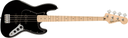 BAJO ELECTRICO SQUIER BY FENDER, SERIE AFFINITY ACTIVE JAZZ, 4 CUERDAS, PASIVO, COLOR NEGRO