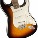 GUITARRA ELECTRICA FENDER, SERIE SQUIER , STRATOCASTER, CLASICA 60S, COLOR RAYO SOLAR FENDER, DIAPASON DE LAUREL INDIO
