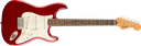 GUITARRA ELECTRICA FENDER, SERIE SQUIER , STRATOCASTER, CLASICA 60S, DIAPASON DE LAUREL, COLOR ROJO CLASICO FENDER