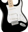 GUITARRA ELECTRICA FENDER, SERIE SQUIER AFFINITY, STRATOCASTER, COLOR NEGRO/BLANCO