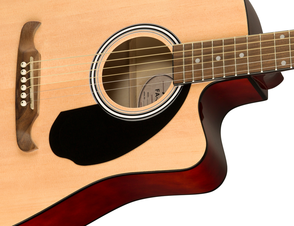 GUITARRA ELECTROACUSTICA FENDER, DIAPASON DE NOGAL, COLOR NATURAL