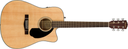 GUITARRA ELECTROACUSTICA FENDER, SERIE DREADNOUGHT, MADERA CAOBA, DIAPASON DE NOGAL, COLOR NATURAL