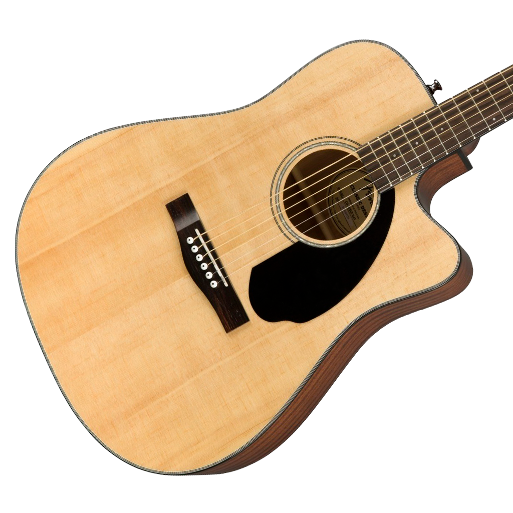 GUITARRA ELECTROACUSTICA FENDER, SERIE DREADNOUGHT, MADERA CAOBA, DIAPASON DE NOGAL, COLOR NATURAL