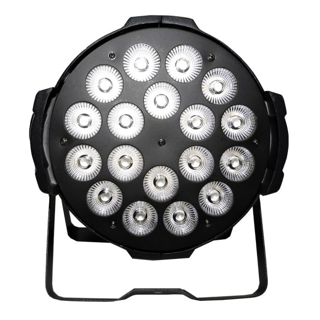 LUZ LED PAR GOLDEN CENTURY, 18 LED, 10W, RGBW, 4 COLORES EN 1