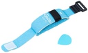 FRETWRAP GUITTO, SM, ELIMINADOR DE ARMONICOS, PARA GUITARRA O BAJO, COLOR CELESTE,
