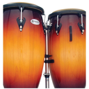 PAR DE CONGA LP, SERIE MATADOR CUSTOM, 11 + 11 3/4, MADERA Siam Oak, COLOR SONBURST, CON SOPORTE CROMADO