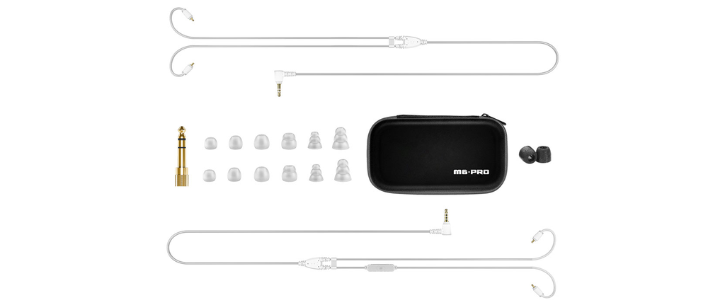 AUDIFONOS PROFESIONALES MEE AUDIO, PARA MONITOREO PERSONAL, COLOR NEGRO