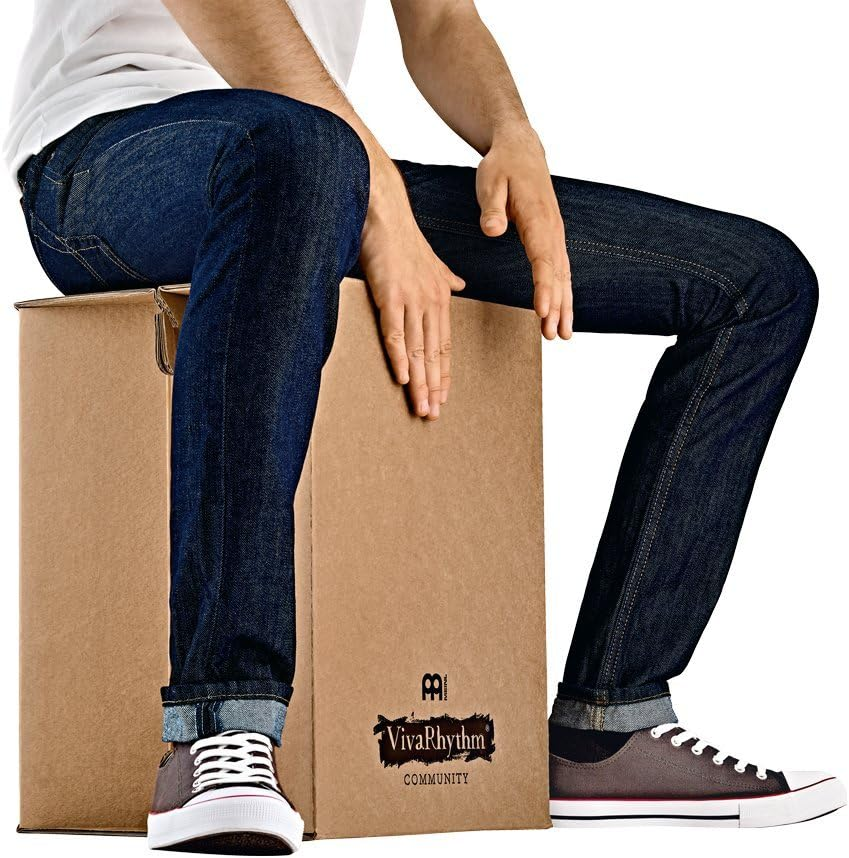 CAJON PERUANO MEINL,  SERIE VIVA RHYTHM, 34.3 X 31.8 X 45.7, COLOR NATURAL