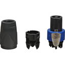 CONECTOR NEUTRIK, SPEAKON, COLOR NEGRO CON AZUL