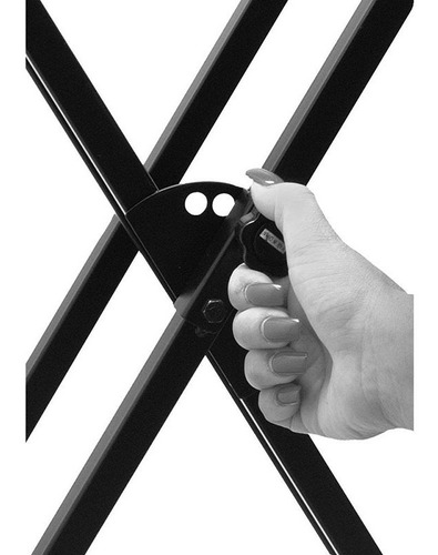 PEDESTAL PARA TECLADO ON-STAGE, DOBLE BARRA X, COLOR NEGRO