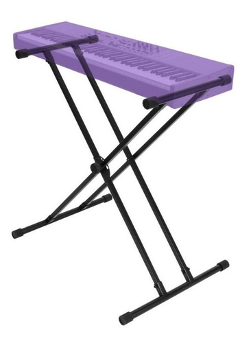 PEDESTAL PARA TECLADO ON-STAGE, DOBLE BARRA X, COLOR NEGRO