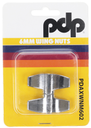 2 PACK DE TUERCAS PDP, PARA PEDESTAL DE PLATILLOS, TIPO MARIPOSA, 6MM, PLATEADO