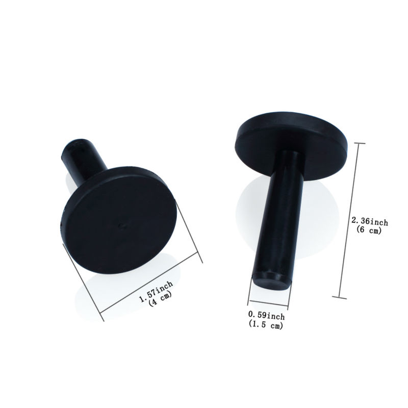 2 PACK HACIENTO PARA PLATILLO PDP, PLASTICO COLOR NEGRO, 8MM