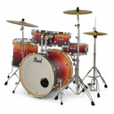 BATERIA ACUSTICA PEARL, SERIE EXPORT, 5PCS, ACABADO MATE, COLOR AMANECER AMBAR