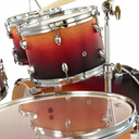 BATERIA ACUSTICA PEARL, SERIE EXPORT, 5PCS, ACABADO MATE, COLOR AMANECER AMBAR