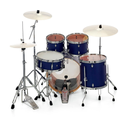 BATERIA ACUSTICA PEARL, SERIE EXPORT, 5PCS, ACABADO MATE, COLOR AZUL INDIGO NIGHT