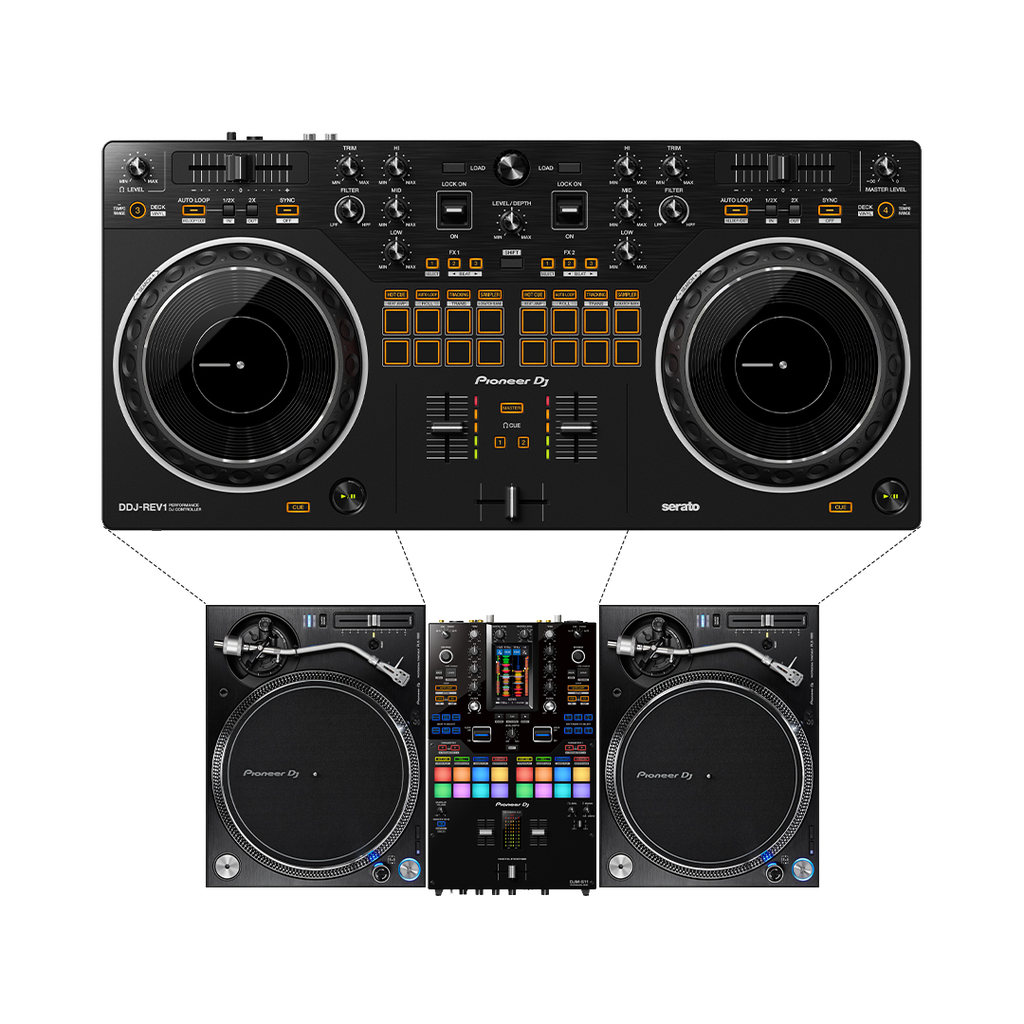 CONTROLADOR DE DJ PIONNER, SERATO, 2 CANALES, COLOR NEGRO