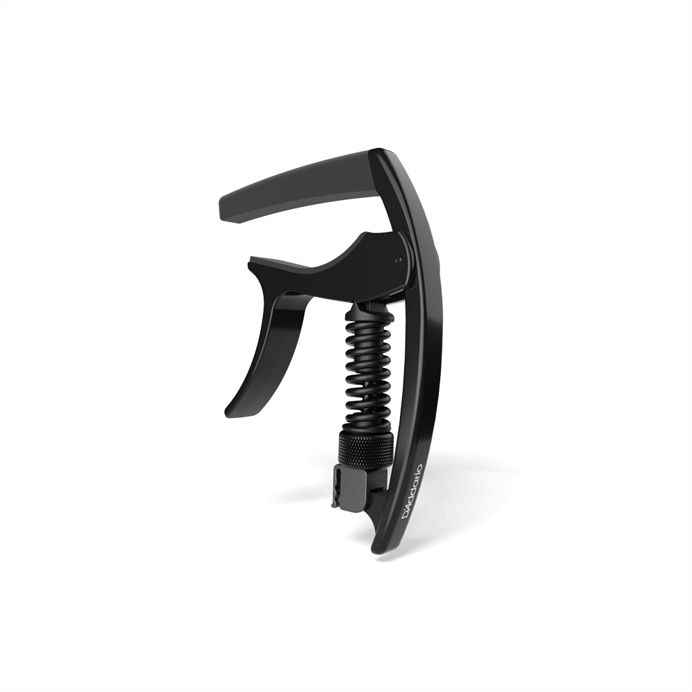 CAPODASTRO PLANET WAVES, PARA GUITARRA ACUSTICA / ELECTRICA, METAL, TRI-ACCION, COLOR NEGRO