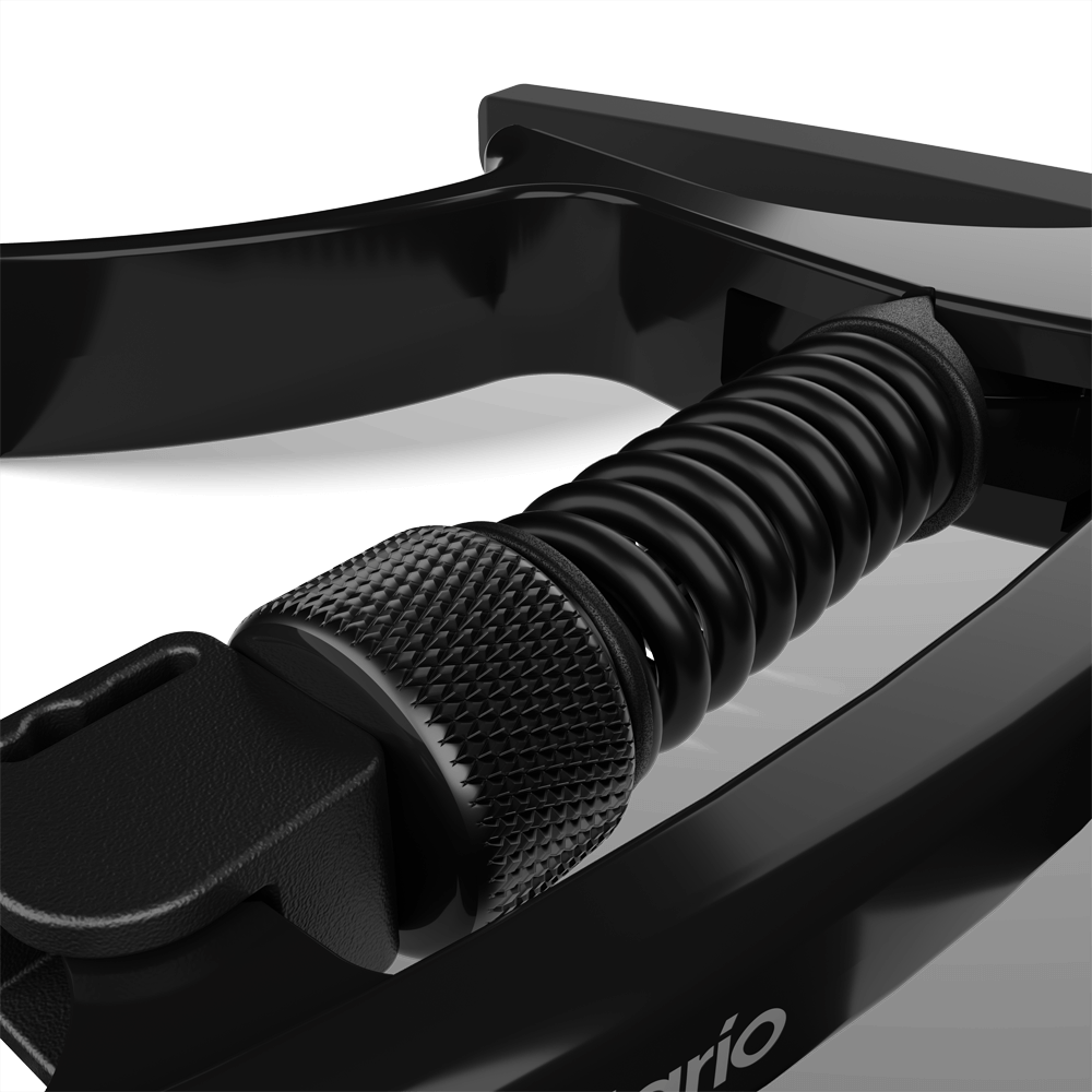 CAPODASTRO PLANET WAVES, PARA GUITARRA ACUSTICA / ELECTRICA, METAL, TRI-ACCION, COLOR NEGRO