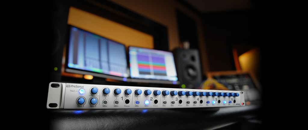 AMPLIFICADOR DE AUDIFONOS PRESONUS, 6 SALIDAS, CHASIS ACERO, TIPO RACK