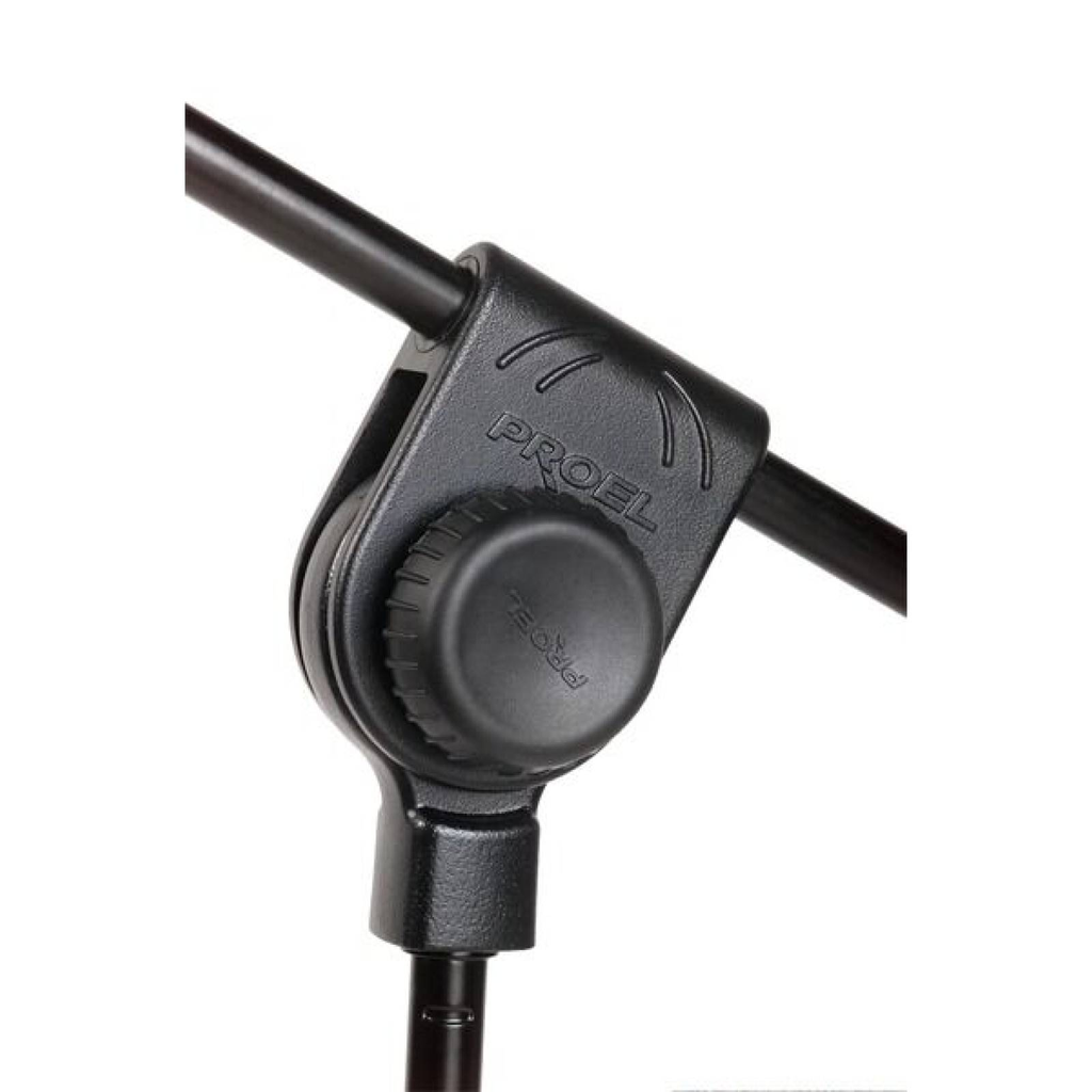 PEDESTAL PARA MICROFONO PROEL, PROFESIONAL, CON BOOM, COLOR NEGRO