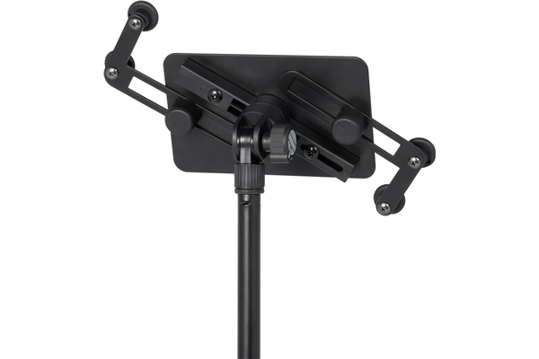 SOPORTE UNIVERSAR PARA TABLET QUIKLOK,  CON PEDESTAL INCLUIDO, METAL ROBUSTO, COLOR NEGRO
