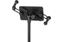 SOPORTE UNIVERSAR PARA TABLET QUIKLOK,  CON PEDESTAL INCLUIDO, METAL ROBUSTO, COLOR NEGRO