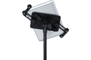 SOPORTE UNIVERSAR PARA TABLET QUIKLOK,  CON PEDESTAL INCLUIDO, METAL ROBUSTO, COLOR NEGRO