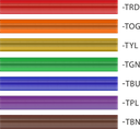 CABLE DE INTRUMENTO ROXTONE, TS 1/4 - TS 1/4, COLOR MORADO, 1 METRO