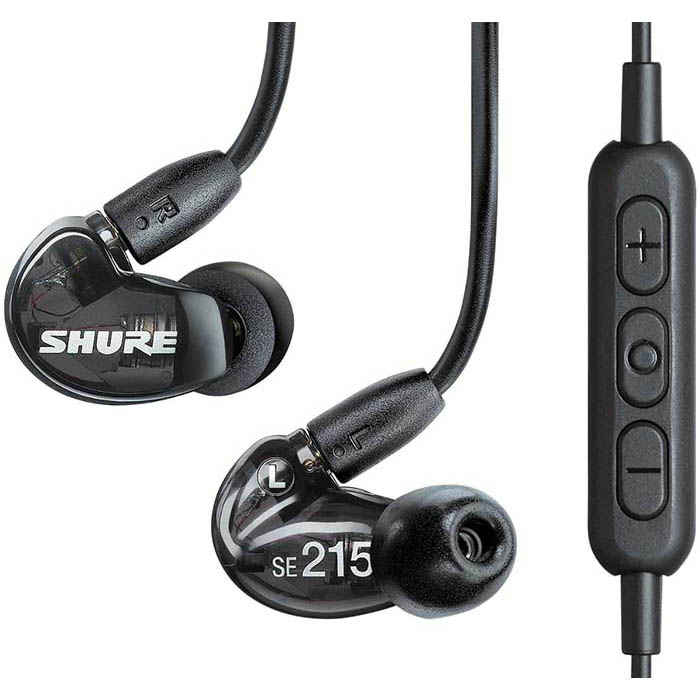 AUDIFONOS PROFESIONALES SHURE, INALAMBRICOS, CON INSOLACION, COLOR NEGRO, SE215