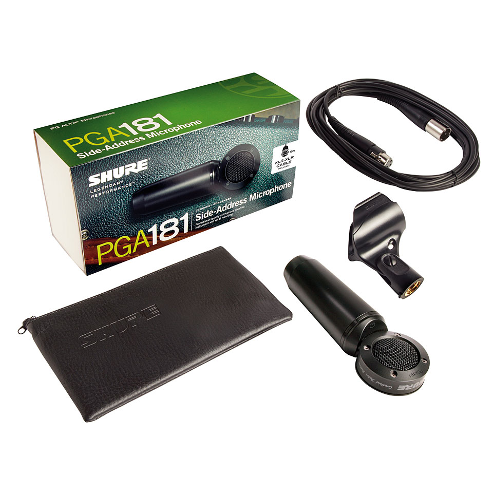 MICROFONO CONDENSADO SHURE, CARDIODE, PARA STUDIO, METALICO COLOR NEGRO