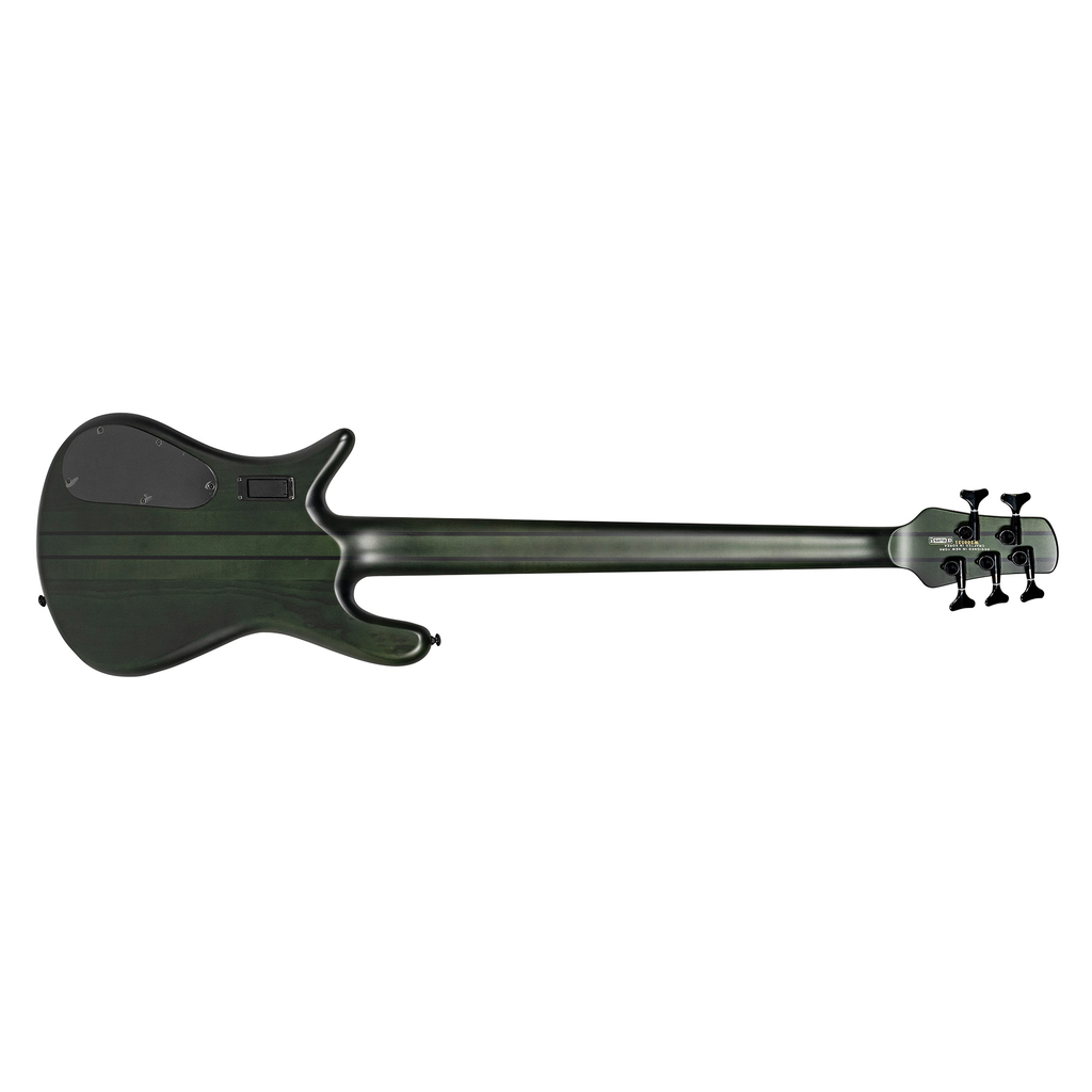 BAJO ELECTRICO SPECTOR, SERIE NS DOMENSION, 5 CUERDAS, ACTIVO, MADERA ALAMO, PANTANO DE CENIZA, WENGUÉ,, COLOR MATE DE MUSGO EMBRUJADO