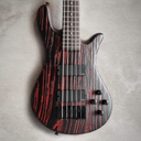 BAJO ELECTRICO SPECTOR, SERIE PULSE, 5 CUERDAS, ACTIVO, MADERA ARCE, FRESNO, EBANO, COLOR ROJO CENIZA