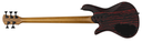 BAJO ELECTRICO SPECTOR, SERIE PULSE, 5 CUERDAS, ACTIVO, MADERA ARCE, FRESNO, EBANO, COLOR ROJO CENIZA