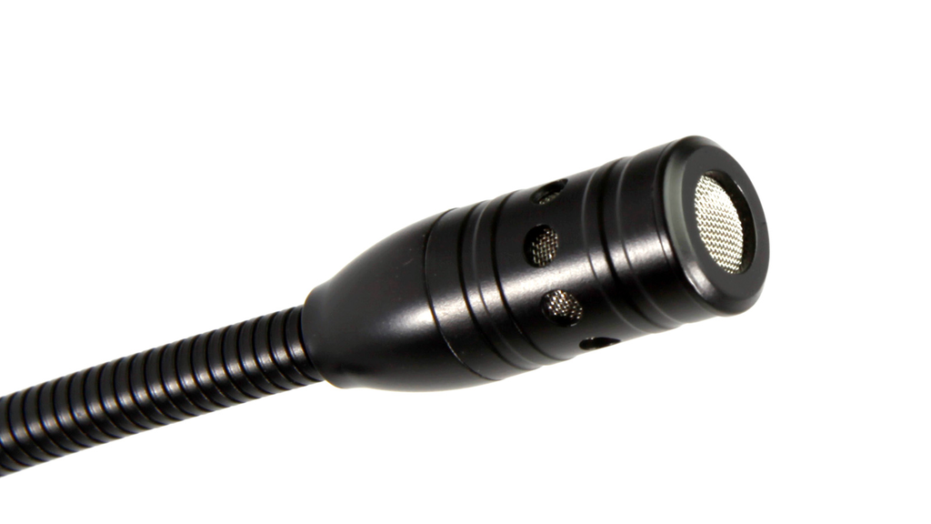 MICROFONO CONDENSADO TASCAM, CUELLO DE CISNE, COLOR NEGRO, INCLUYE BASE